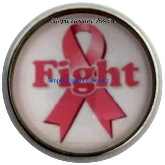 Uterine Cancer Peach Snap 20mm for Snap Jewelry (1164) - Snap Jewelry