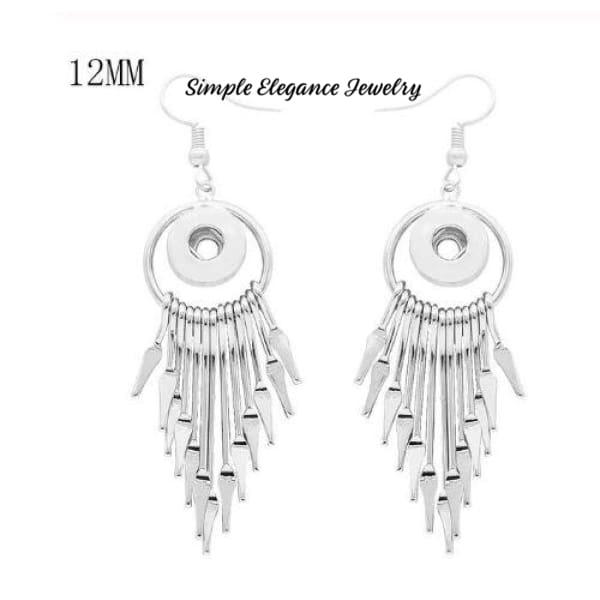 Interchangeable Snap Charm Earrings 12mm, 18mm, & 20mm