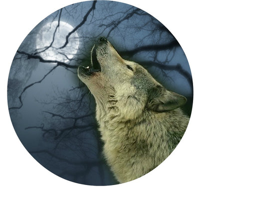 Howling Wolf 20mm Snap Charm