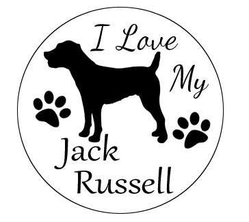I Love My Jack Russell Dog 12mm MINI Snap for Snap Charm Jewelry