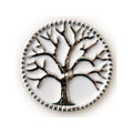 Metal Enameled Tree of Life 20mm (Assorted Colors)