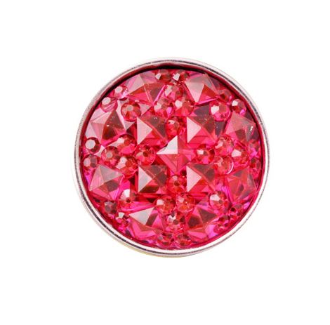 Acrylic Crackle Ice 18mm Snap Charm for Snap Charm Jewelry (Assorted Colors)