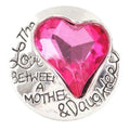 The Love Between a Mother and a Daughter 20mm Snap Charm for Snap Charm Jewelry