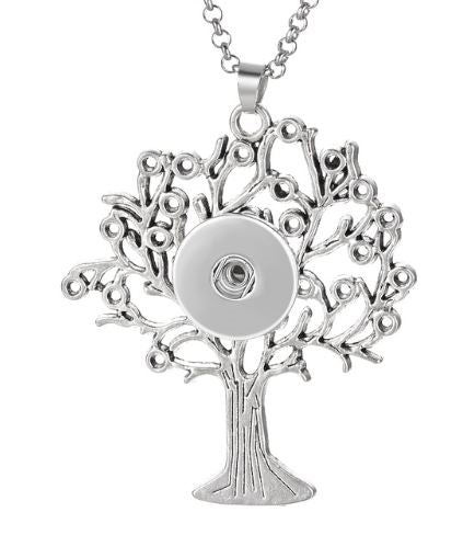 Large Tree of Life Single Snap Necklace for 20mm Snap Jewelry