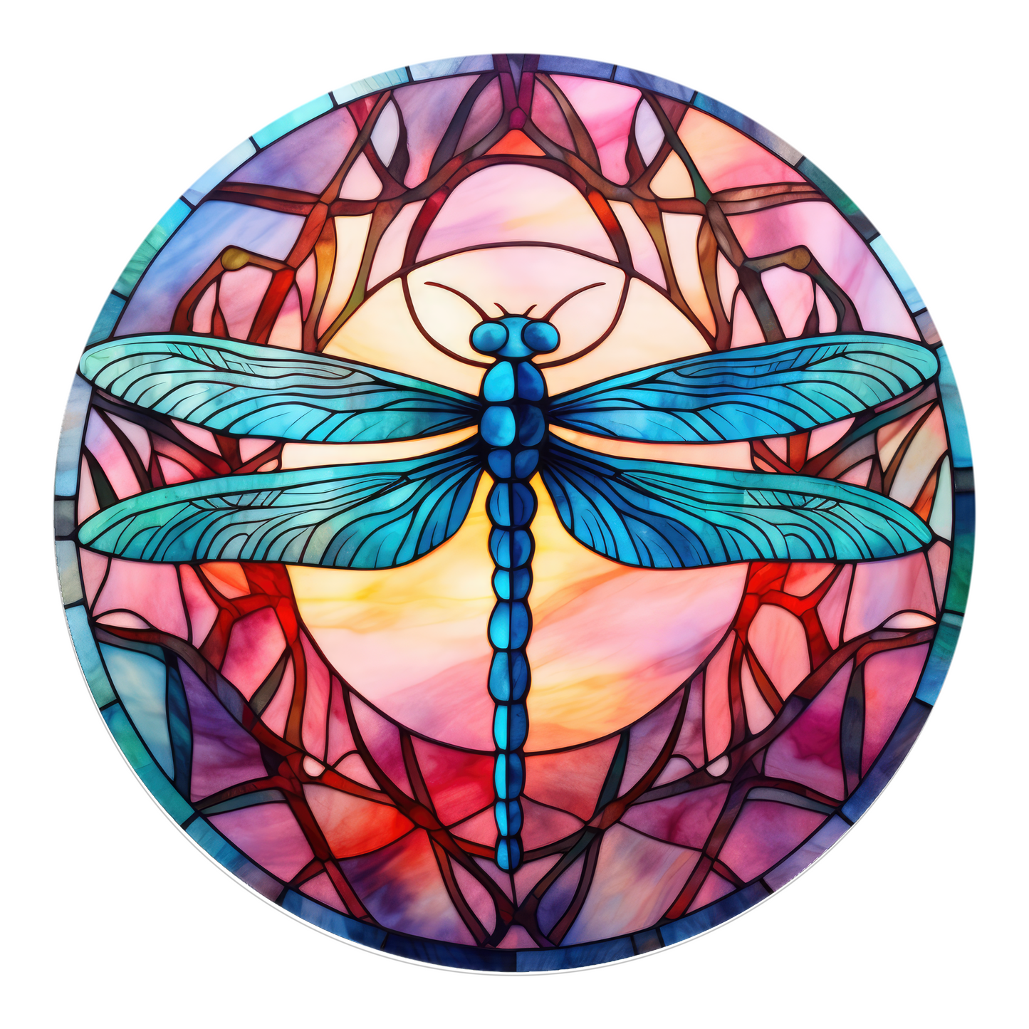 Pink/Blue Colorful Dragonfly 20mm Snap Charm for Snap Charm Jewelry