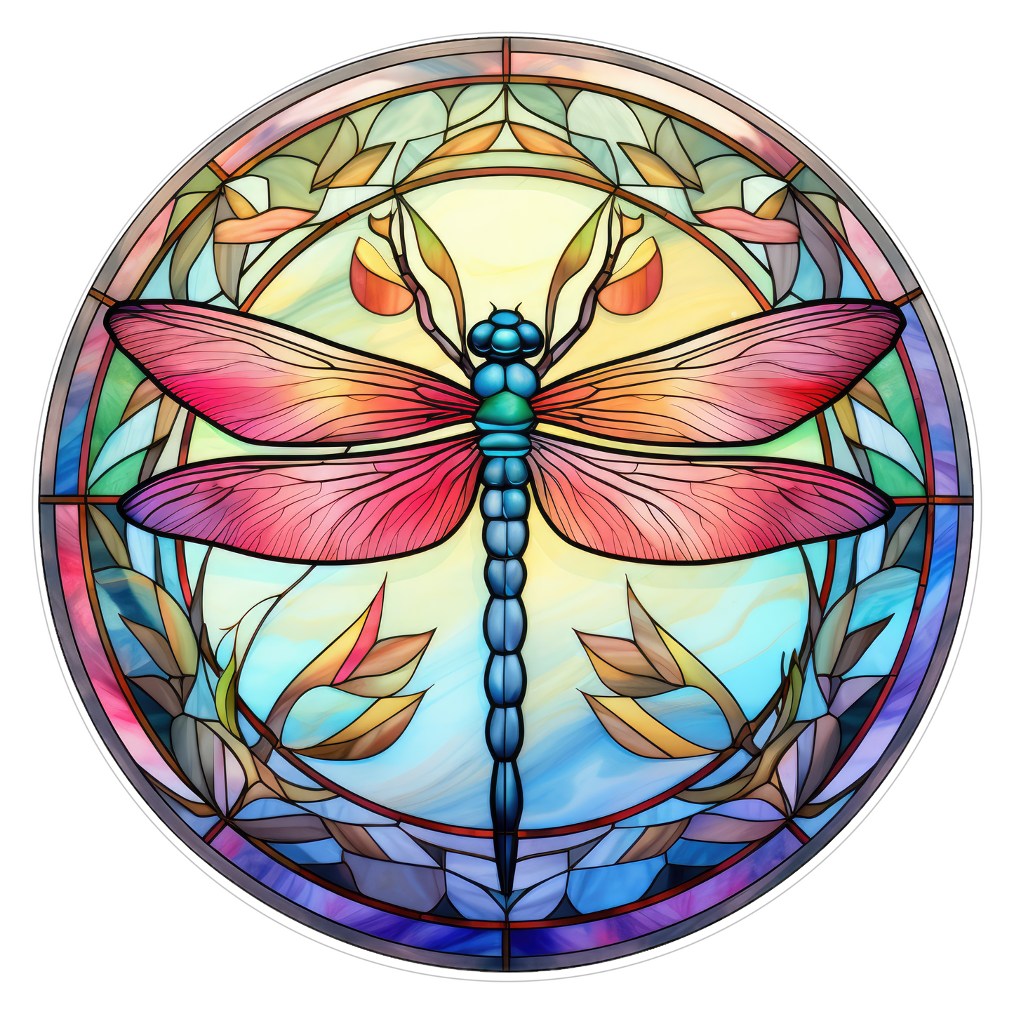 Multi-Colored Dragonfly Snap Charm 20mm for Snap Charm Jewelry