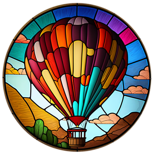 Bright Colorful Hot Air Balloon 20mm Snap Charm