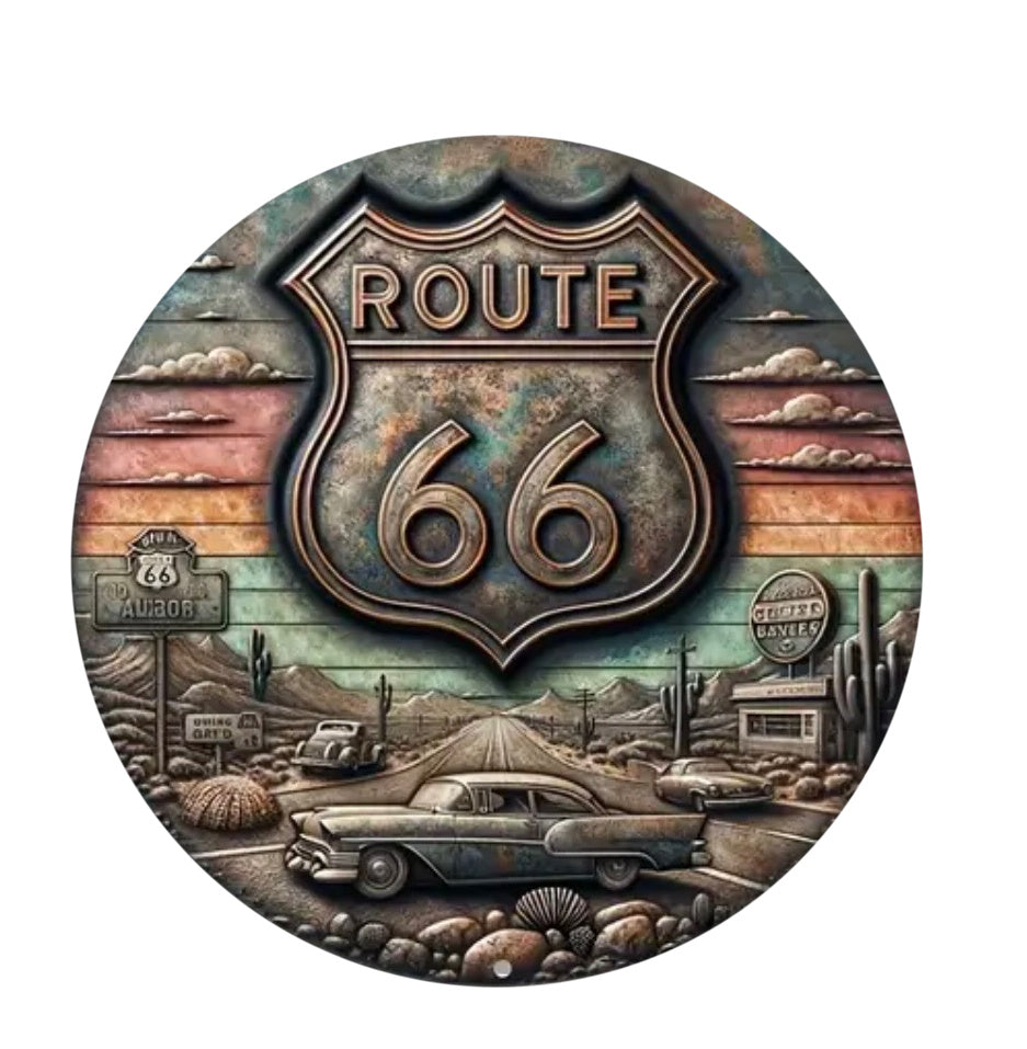 Route 66 Multi-Colored 20mm Snap Charm for Snap Jewelry