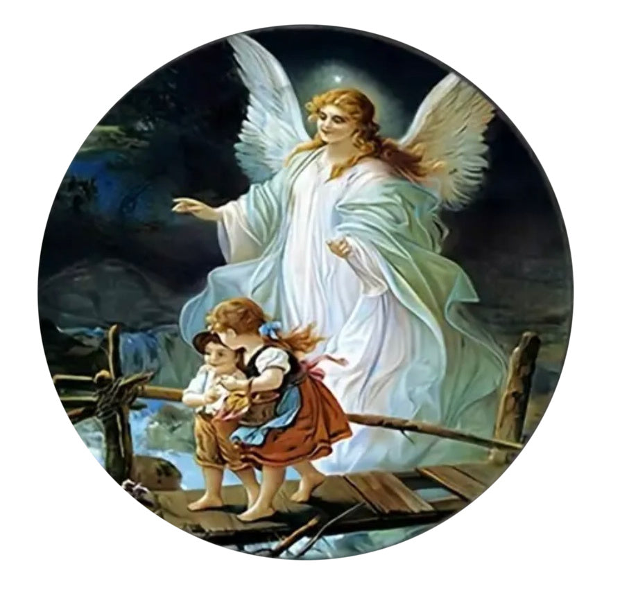 Guardian Angel 20mm Snap Charm for Snap Jewelry