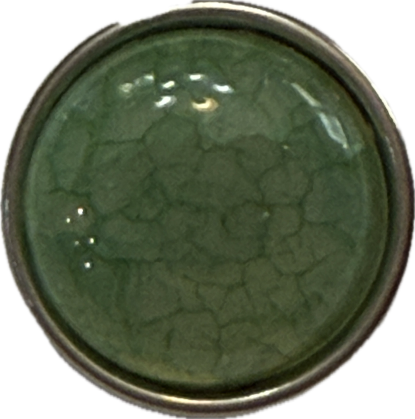 Acrylic Jade Green 18mm Snap Charm for Snap Charm Jewelry