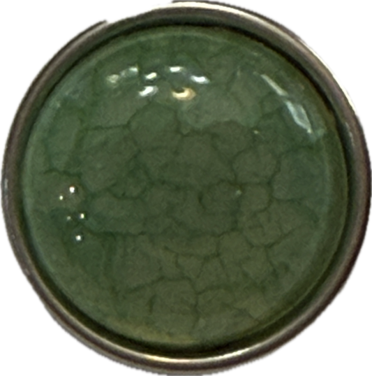 Acrylic Jade Green 18mm Snap Charm for Snap Charm Jewelry