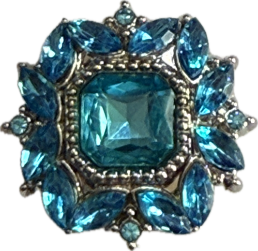 Elegant Rhinestone 20mm Snap Charm for Snap Jewelry (Assorted Colors)