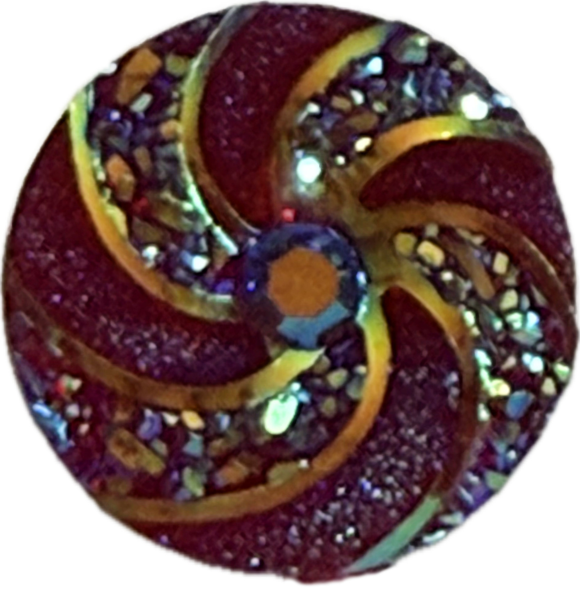 Acrylic Swirl Sparkle 18mm-20mm Snap Charm for Snap Charm Jewelry (Assorted Colors)