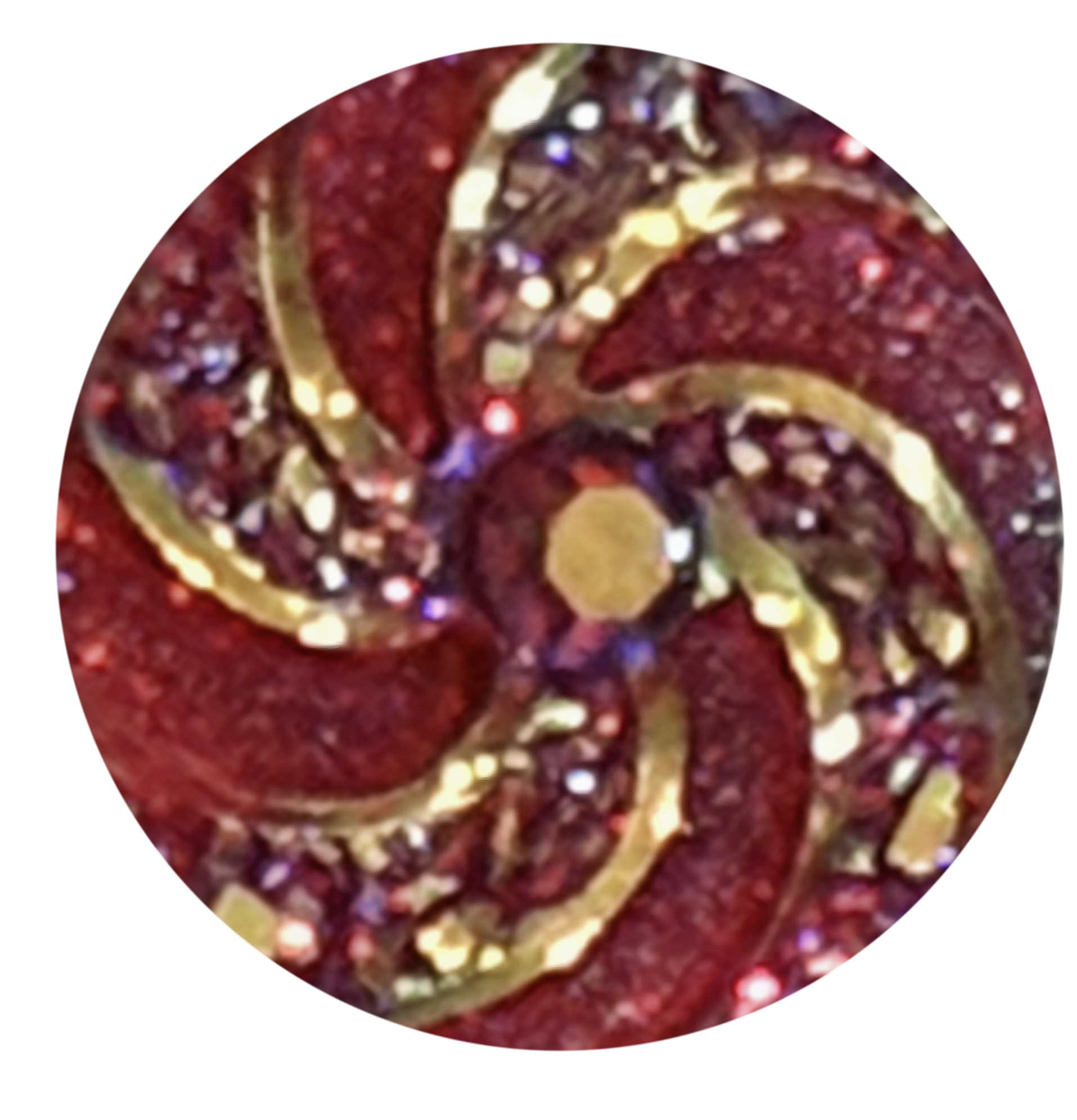 Acrylic Swirl Sparkle 18mm-20mm Snap Charm for Snap Charm Jewelry (Assorted Colors)