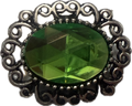 Large Rhinestone Filigree Edge Metal 20mm Snap Charm (Assorted Colors)