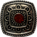 Metal Filigree Rhinestone Birthstone Color 20mm for Snap Charm Jewelry