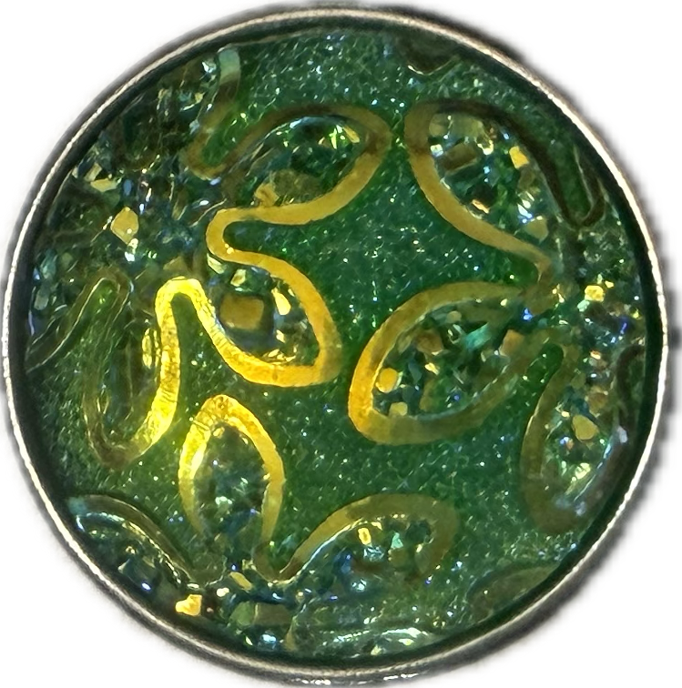 Acrylic Glitter Flower 20mm Snap Charm for Snap Charm Jewelry (Assorted Colors)