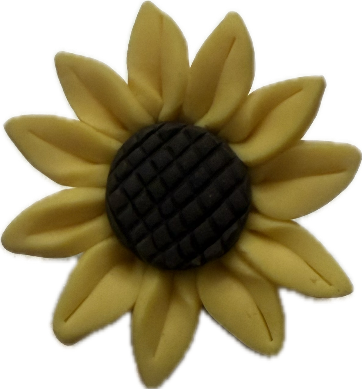 Large Clay Sunflower Snap Charm 20mm for Snap Charm Jewelry