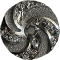 Silver Swirl Shimmer 18mm Snap Charm for Snap Charm Jewelry