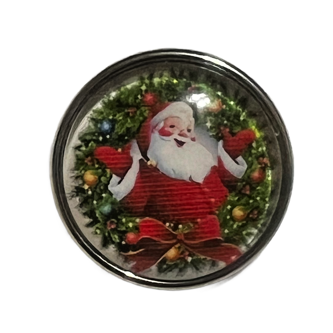 Christmas Santa Claus Holiday Snap Charm 20mm