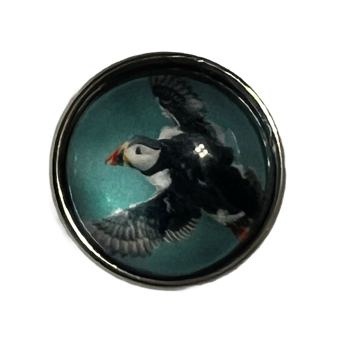 Puffin Bird Snap Charm 20mm