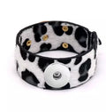 Buckle Animal Print Buckle Design Single Snap Bracelet 20mm Snap Base