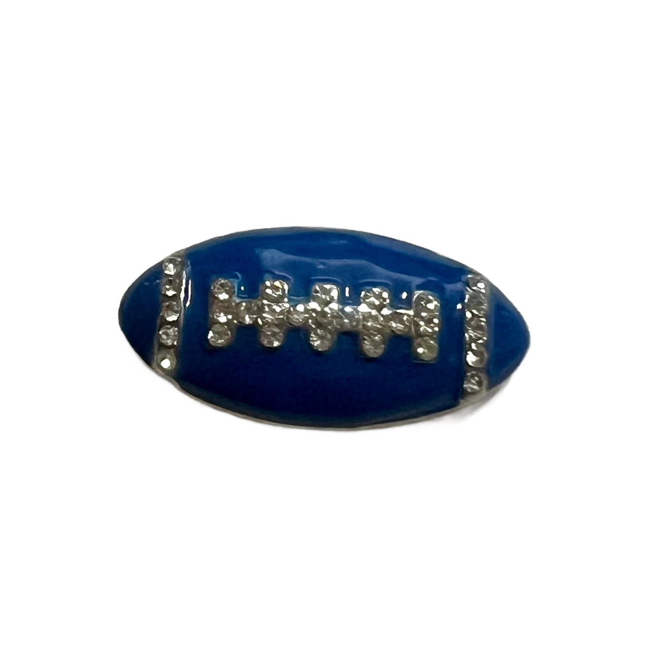 Large Football Bling Metal Sports Snap  20mm-Snap Charm Jewelry (Assorted Colors)
