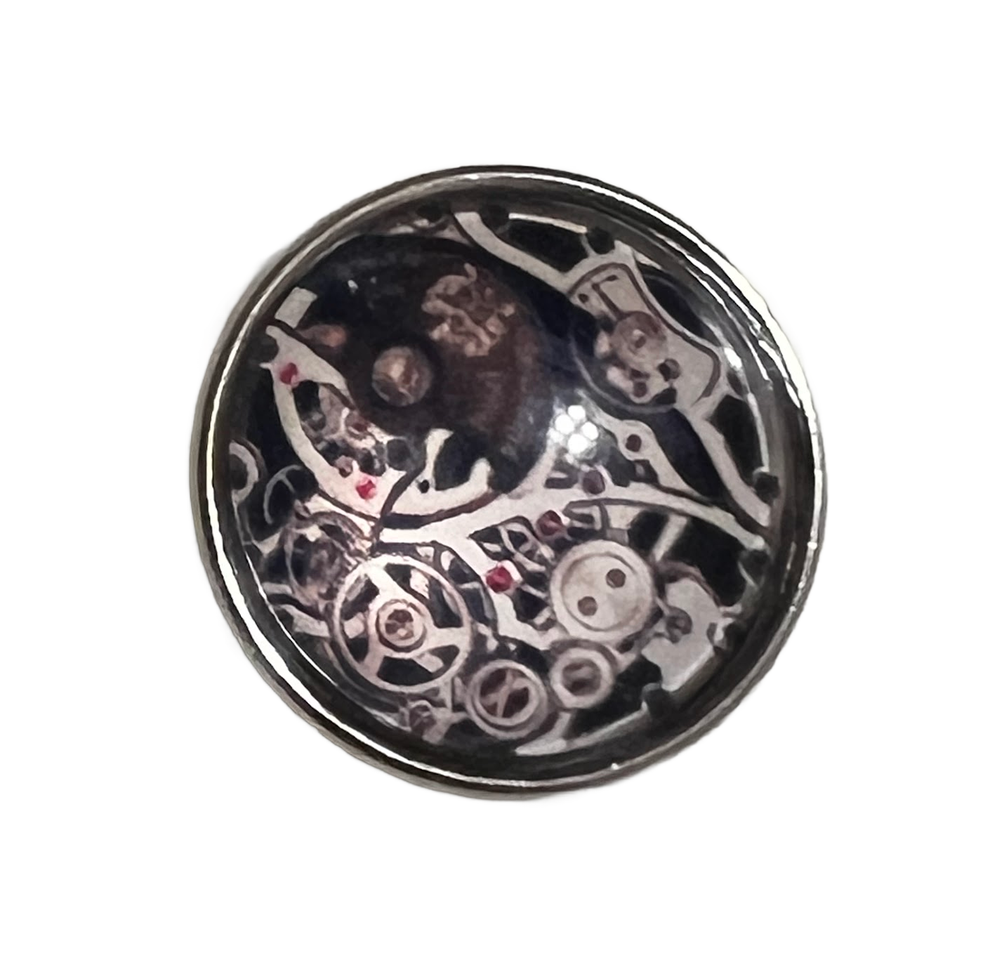 Steam Punk Clock Works Snap Charm 20mm