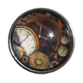 Steam Punk Clock Works Snap Charm 20mm