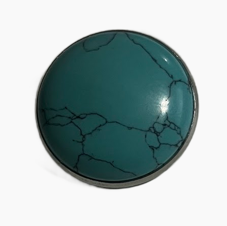 Turquoise 30mm LARGE Snap Charm fits 20mm Snap Jewelry