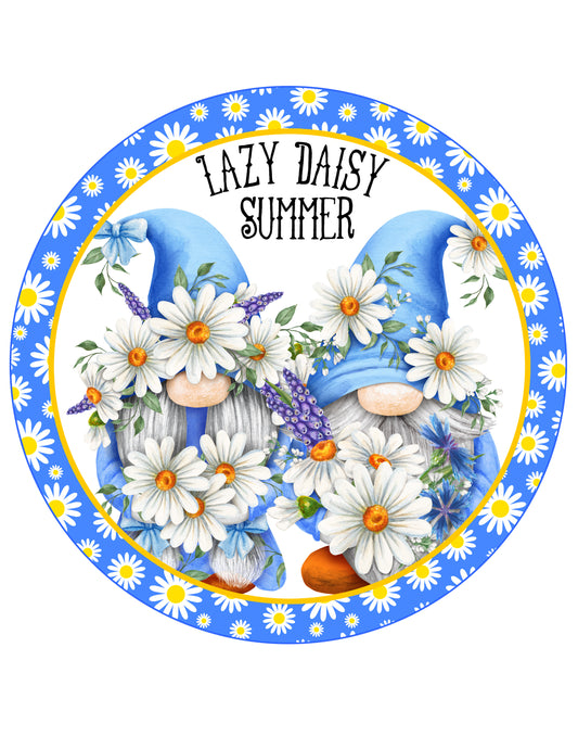 Lazy Daisy Summer Gnome 20mm Snap Charm for Snap Charm Jewelry
