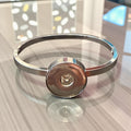 Stainless Steel Single Snap 20mm Bangle Clip Closure for Simple Elegance Jewelry Snaps