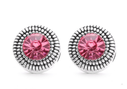 Birthstone Metal Rhinestone 12mm MINI Snap for Mini Snap Jewelry(Assorted Colors)