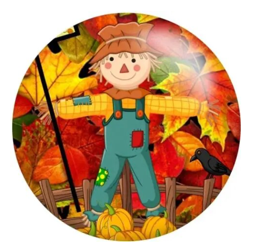 Halloween Autumn Scarecrow 20mm Snap Charm