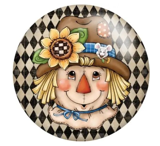 Halloween Scarecrow Holiday Snap Charm 20mm