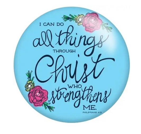 I Can Do All Things Thorough Christ Who Strengthens Me Snap Charms 20mm