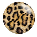 Brown Leopard Print Snap Charm 20mm