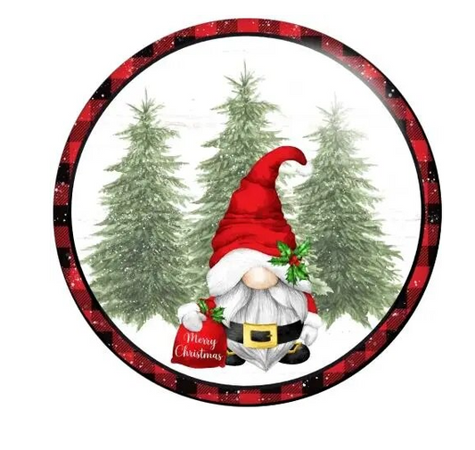 Christmas Tree Gnome Snap Charm 20mm