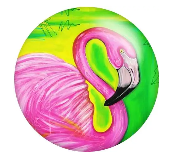 Pink Flamingo Bird 20mm Snap Charm for Snap Charm Jewelry