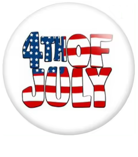 4th of July Flag Independence Day Holiday Snap Charm 20mm for Snap Jewelry