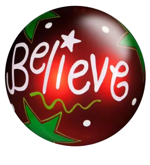 Red Believe Christmas Holiday Snap Charm 20mm Snap for Snap Jewelry