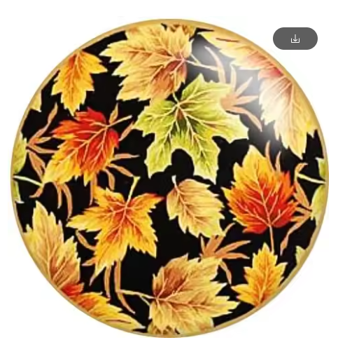 Fall Autumn Golden Leaves 20mm Snap Charms for Snap Jewelry