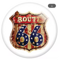Route 66 Red/White/Blue Sign 20mm Snap Charm for Snap Jewelry