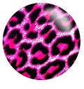 Pink Leopard Print 20mm Snap Charm for Snap Charm Jewelry