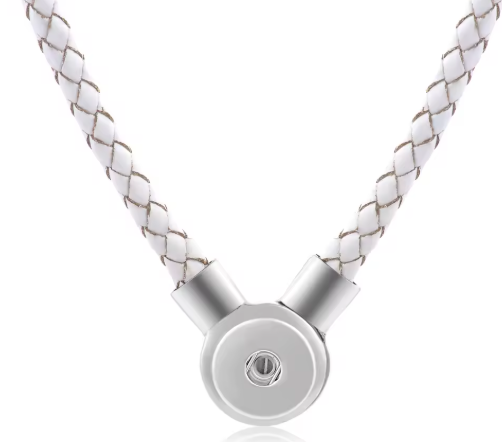 Single Snap Leather Snap Necklace for 20mm Snap Charm (Assorted Colors)