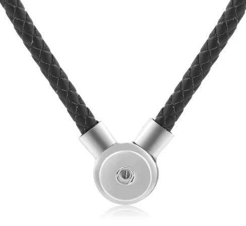 Single Snap Leather Snap Necklace for 20mm Snap Charm (Assorted Colors)