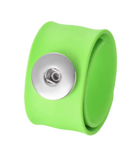 Silicone Children's Single Snap-Slap Bracelet for 20mm Snaps