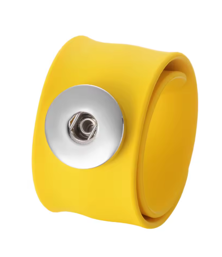 Silicone Children's Single Snap-Slap Bracelet for 20mm Snaps