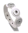 Triple Snap PU Leather Snap Charm 20mm with 3 Snap Adjustments
