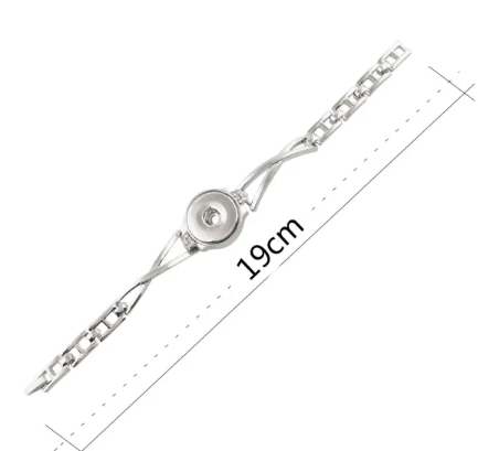 Rhinestone Metal Single Snap 20mm Snap Jewelry